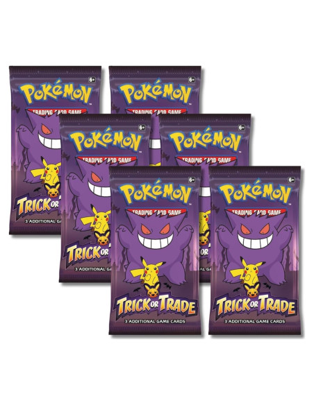 Paquete de Refuerzo Pokémon Trick or Trade 2023 - Gengar y Pikachu Paquete de Refuerzo Pokémon Trick or Trade 2023 - Gengar y Pikachu