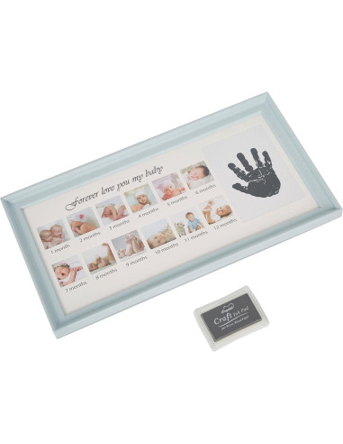 Kit de Huellas de Manos y Pies Bebé Dporticus Azul