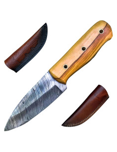 Cuchillo Vikingo Maestro Fabricante de Damasco 22.86-25.4 cm