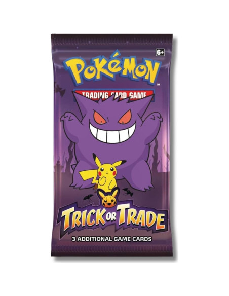 Paquete de Refuerzo Pokémon Trick or Trade 2023 - Gengar y Pikachu Paquete de Refuerzo Pokémon Trick or Trade 2023 - Gengar y Pikachu