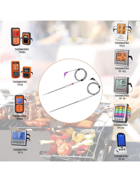 Sonda de Reemplazo Thermopro SOVOS TP01 - 2 Paquetes Ultra Precisa