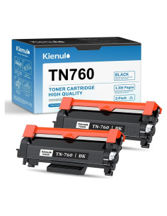 Cartucho de Tóner Kienul TN760 Negro Alto Rendimiento 2-Pack