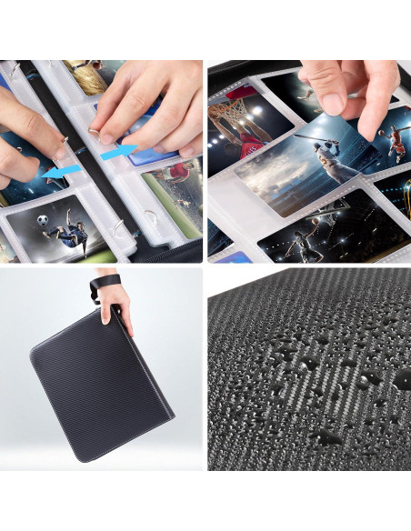 Carpeta de Cartas WOT I 900 Bolsillos Doble Cara Negra