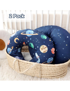 Funda de Almohada de Lactancia Pea Pod 2 Piezas Azul Espacio 2