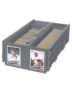 Caja de Cartas Coleccionables BCW Gris - Almacenamiento 1600 Cartas