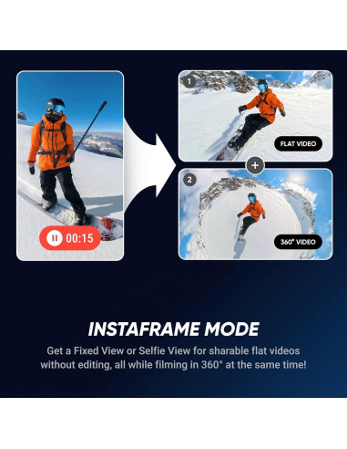 Cámara de Acción 360 Insta360 X5 Pro 8K con Accesorios 512GB