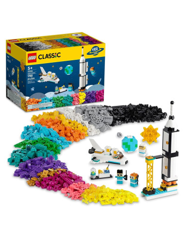 LEGO Clásico Misión Espacial 11022 - Set 1,701 Piezas para 10 Construcciones