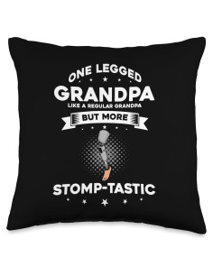 Cojín Temático de Pierna Artificial - Diseño para Amputados 40.64 cm