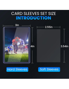 200 Fundas para Tarjetas ZENOWICK Duras y Blandas 7.62x10.16cm 2