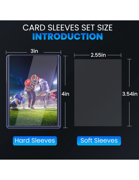 200 Fundas para Tarjetas ZENOWICK Duras y Blandas 7.62x10.16cm