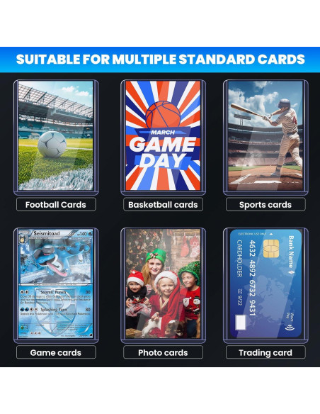 200 Fundas para Tarjetas ZENOWICK Duras y Blandas 7.62x10.16cm