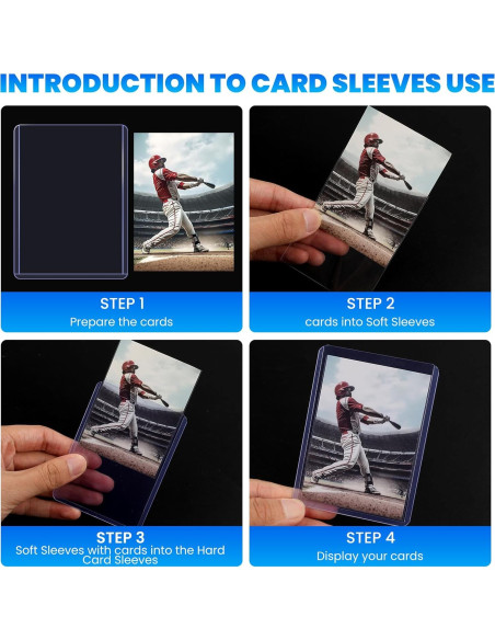 200 Fundas para Tarjetas ZENOWICK Duras y Blandas 7.62x10.16cm