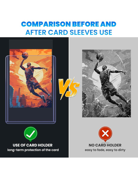 200 Fundas para Tarjetas ZENOWICK Duras y Blandas 7.62x10.16cm