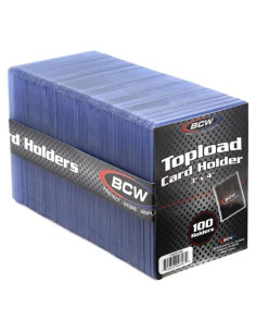 Soportes de Tarjetas BCW 3x4 | Paquete de 100 | PVC Duro