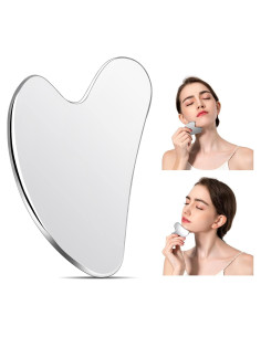 Herramienta Gua Sha Facial VGY de Acero Inoxidable 8.6cm