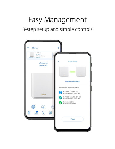 Sistema Mesh WiFi ASUS ZenWiFi XT9 AX7800 Tri-Banda 2Pack