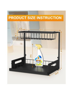 Organizador de Metal Mythinglogic 2 Niveles para Fregadero 2