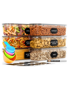 Juego de 6 Contenedores Herméticos Chef's Path 2.3L para Alimentos