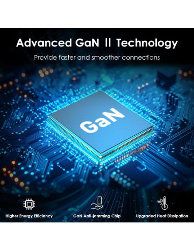 Cargador de Pared USB-C/A 100W Minthouz GaN II 4 Puertos