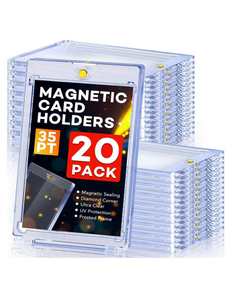 20 Fundas Magnéticas para Tarjetas 35pt ZENOWICK - Protección U-V