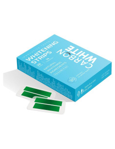 Tiras Blanqueadoras de Dientes Carbon White - 28 Unidades - Sabor Menta