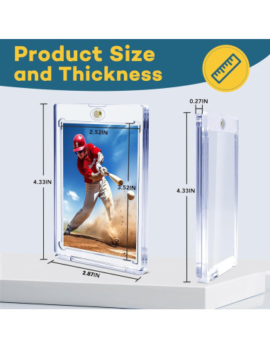 20 Fundas Magnéticas para Tarjetas 35pt ZENOWICK - Protección U-V