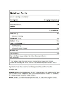 Concentrado de Proteína de Suero de Cabra Swanson 397 g 2