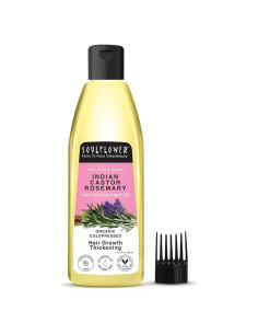 Aceite de Ricino y Romero Soulflower 200 ml - Crecimiento y Fortalecimiento del Cabello