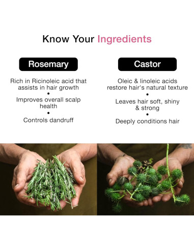 Aceite de Ricino y Romero Soulflower 200 ml - Crecimiento y Fortalecimiento del Cabello