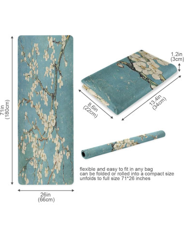 Esterilla de Yoga Caikeny Antideslizante 180x66cm Ecológica