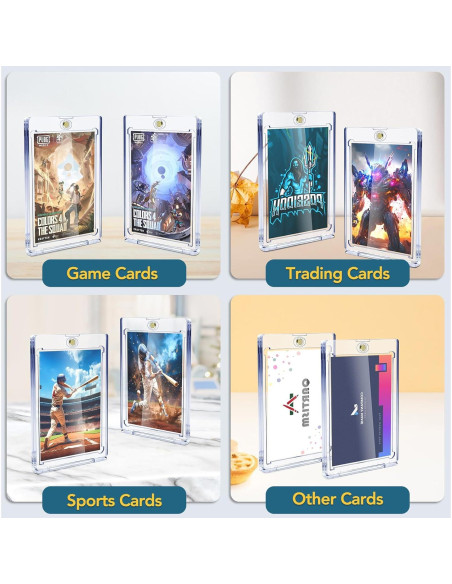 20 Fundas Magnéticas para Tarjetas 35pt ZENOWICK - Protección U-V