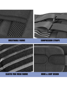 Faja de Soporte de Espalda Ajustable Hebei - Alivio Dolor Lumbar 2