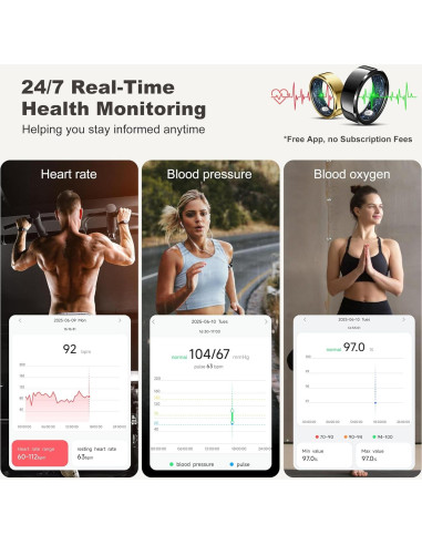 Anillo Inteligente de Salud Hunan - Monitoreo Fitness y Sueño