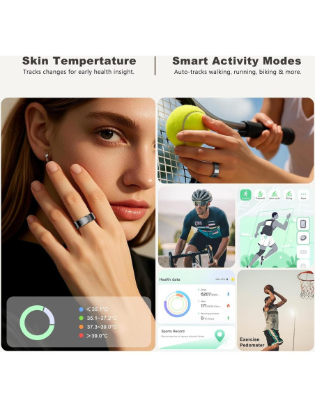 Anillo Inteligente de Salud Hunan - Monitoreo Fitness y Sueño