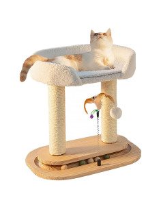Torre de Gato 5-en-1 XIAORANFUN, 42 cm, Poste Rascador Sisal