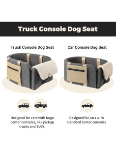 Asiento de Coche para Perros Cathpetic Consola Grande 48x38cm 2