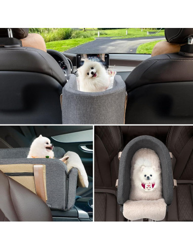 Asiento de Coche para Perros Cathpetic Consola Grande 48x38cm
