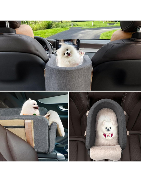 Asiento de Coche para Perros Cathpetic Consola Grande 48x38cm