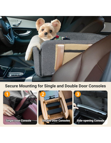 Asiento de Coche para Perros Cathpetic Consola Grande 48x38cm