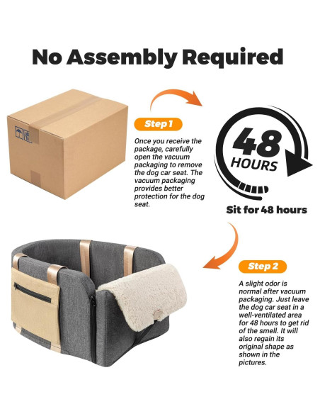 Asiento de Coche para Perros Cathpetic Consola Grande 48x38cm