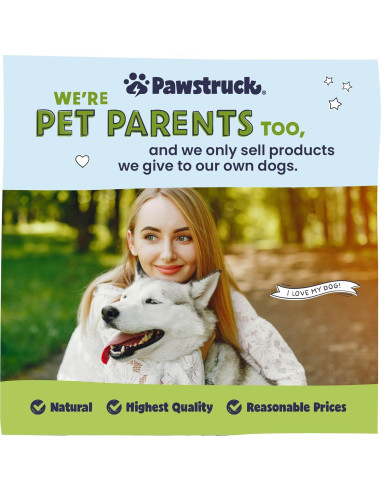 Huesos de Rodilla Naturales Pawstruck para Perros - Sabor a Res, Paquete de 10