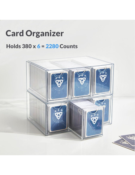 Caja de Almacenamiento DEEIF para Cartas de Comercio 6 Cajones