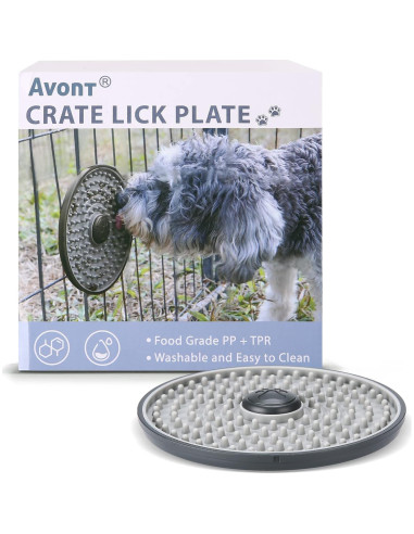 Alfombrilla de Lamer Avont para Perros y Gatos - Gris, 15.5 cm