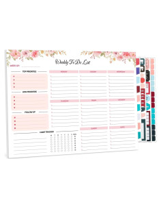 Planificador Semanal Thboxes Rosa 21.6x27.9cm 52 Hojas