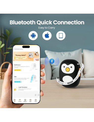 Mini Etiquetadora Bluetooth NULLTONEX Térmica Portátil 1.5cm