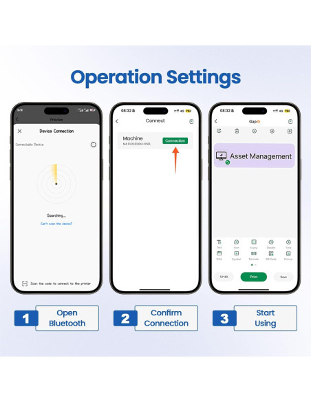 Mini Etiquetadora Bluetooth NULLTONEX Térmica Portátil 1.5cm