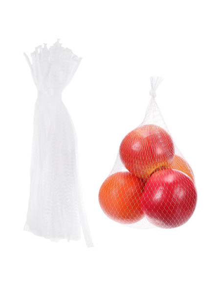 Bolsas de Malla Reutilizables uxcell 40cm 100 Pcs para Frutas y Verduras