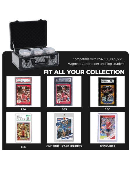 Caja de Almacenamiento de Tarjetas UHZBTEC Fibra de Carbono 36x28x18 cm