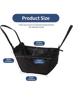 Organizador de Asiento de Coche Ecoshire 50L Plegable Negro 2