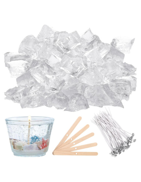 Gel de Cera para Velas MTLEE 2.7 kg + Mechas y Centradores